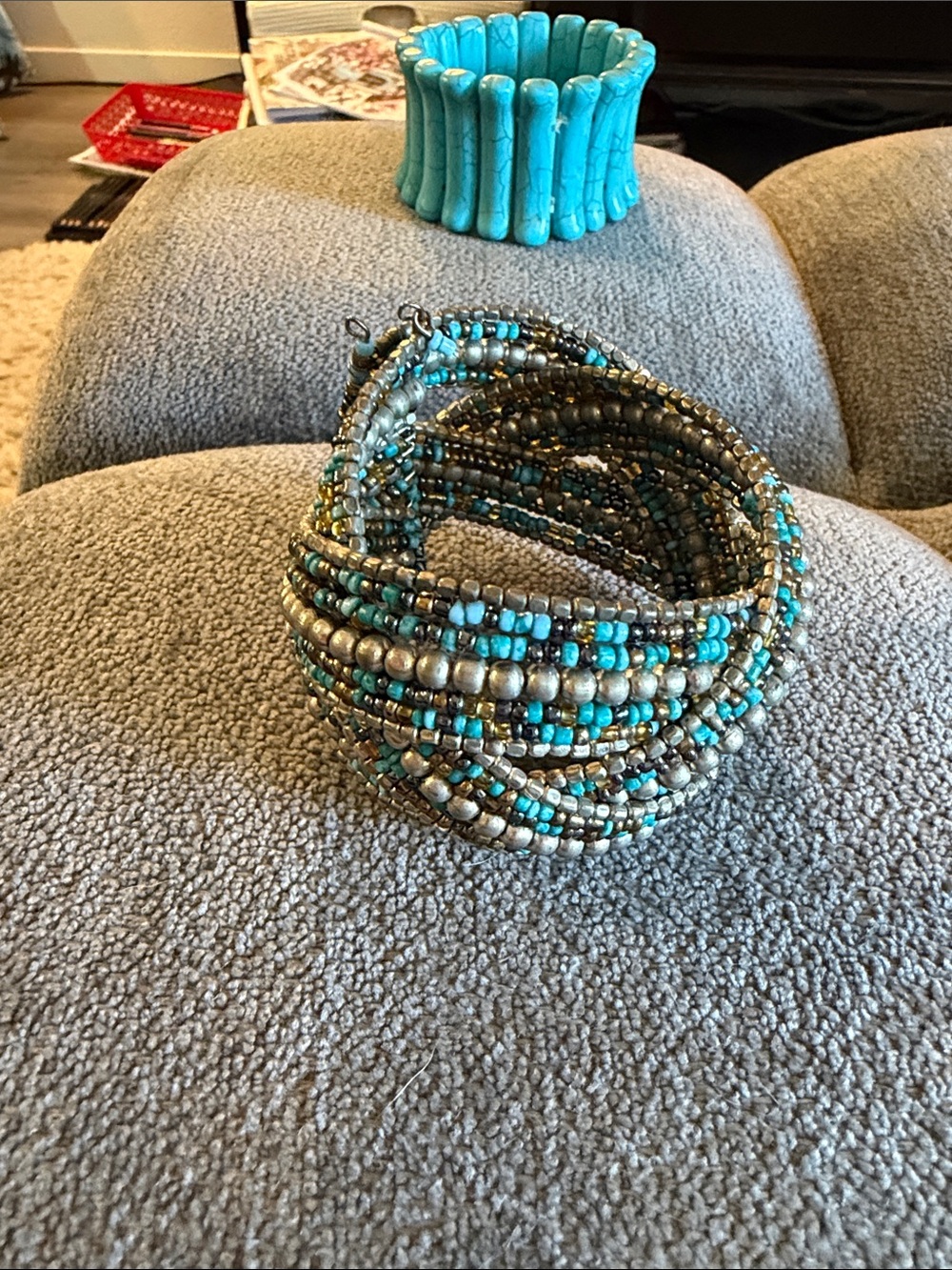 Turquoise Beaded Wrap Bracelet Set - Women's Fashion Bracelet